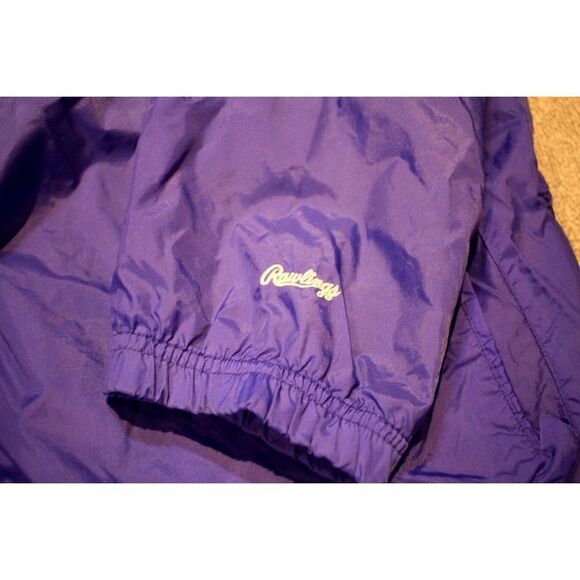 Vintage Rawlings Blue/Black Windbreaker - Size XL Pullover - Picture 3 of 4